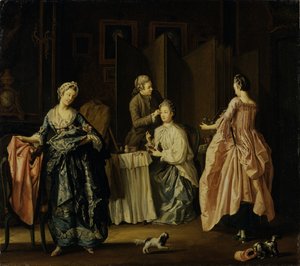 Morgentoalettet, Boudoir Scene